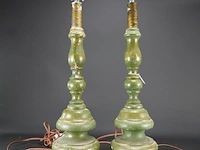 Paar houten lampvoeten - afbeelding 1 van  5