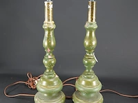 Paar houten lampvoeten - afbeelding 2 van  5