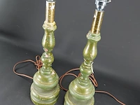 Paar houten lampvoeten - afbeelding 3 van  5
