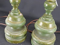 Paar houten lampvoeten - afbeelding 4 van  5