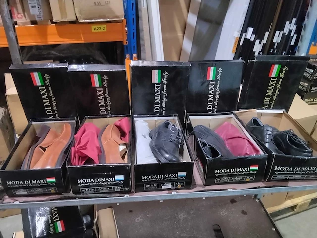 Paar italiaanse lederen heren schoenen. (10x) - afbeelding 1 van  7