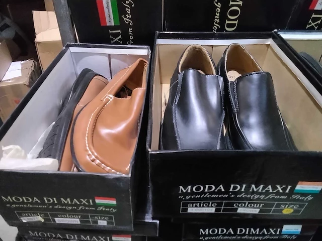 Paar italiaanse lederen heren schoenen. (10x) - afbeelding 5 van  7