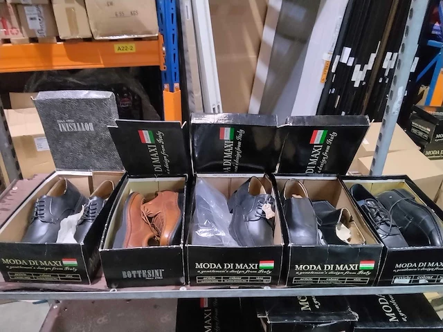 Paar italiaanse lederen heren schoenen. (10x) - afbeelding 1 van  7