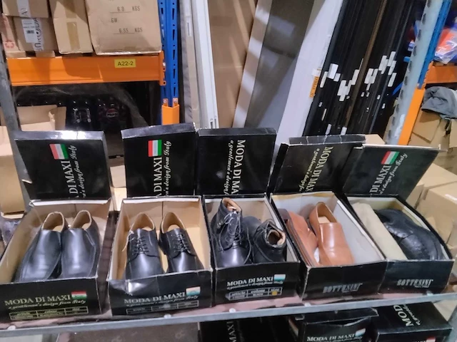 Paar italiaanse lederen heren schoenen. (10x) - afbeelding 4 van  7