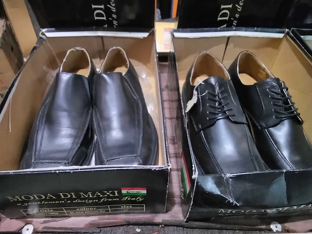 Paar italiaanse lederen heren schoenen. (10x) - afbeelding 5 van  7