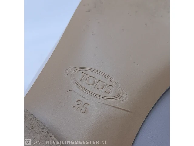 Paar kinder instappers, maat 35 tod's, mules - afbeelding 11 van  12