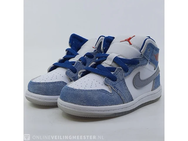 Paar kinder sneakers, maat 23 1/2 nike, jordan 1 mid se dr6236-401 - afbeelding 1 van  8