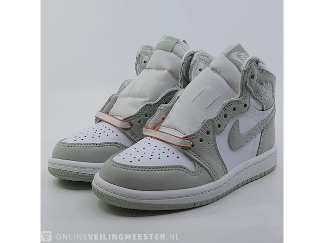 Paar kinder sneakers, maat 28 nike, jordan 1 high og cu0449-002 - afbeelding 1 van  8