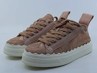 Paar kinder sneakers, maat 35 chloé, lauren lace&leather sneaker - afbeelding 1 van  9