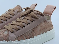 Paar kinder sneakers, maat 35 chloé, lauren lace&leather sneaker - afbeelding 4 van  9