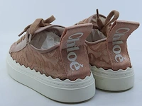 Paar kinder sneakers, maat 35 chloé, lauren lace&leather sneaker - afbeelding 7 van  9