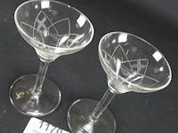 Paar kristallen glazen - afbeelding 3 van  5