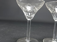 Paar kristallen glazen - afbeelding 4 van  5