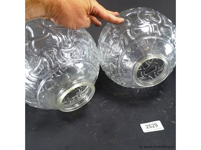 Paar lampen kappen doorvoer 8cm - afbeelding 4 van  5