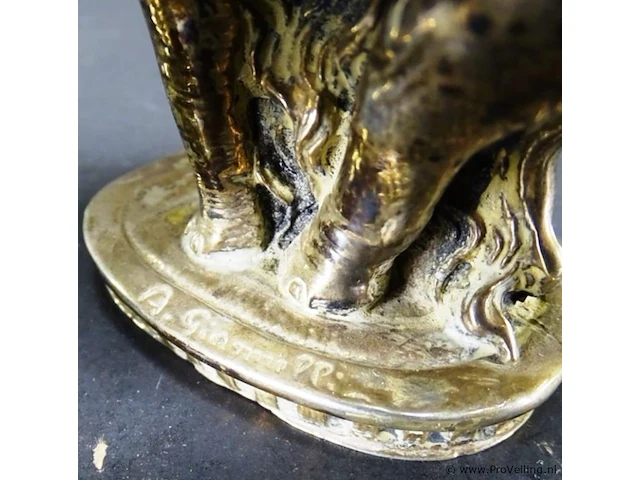 Paar met zilver opgelegde olifanten - afbeelding 4 van  5