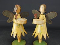 Paar metalen engelen - afbeelding 1 van  5