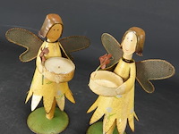 Paar metalen engelen - afbeelding 2 van  5