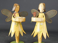 Paar metalen engelen - afbeelding 3 van  5