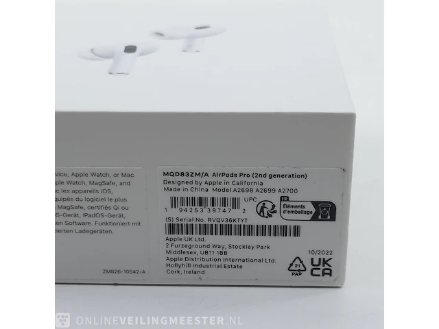 Paar oordopjes apple, airpods pro a2700 - afbeelding 6 van  6