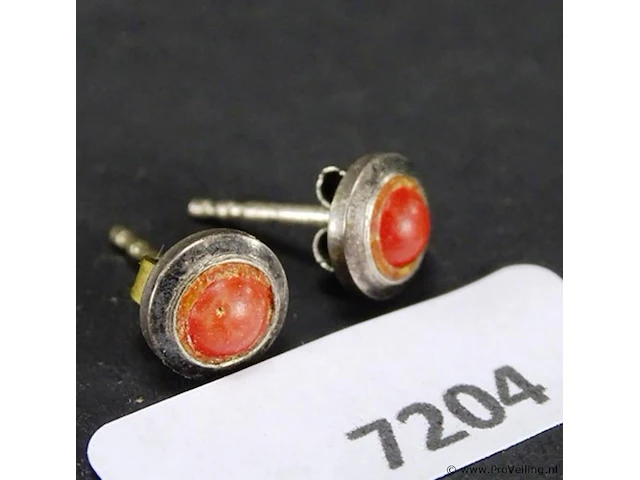 Paar oorsieraden met steen - afbeelding 1 van  3