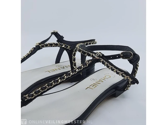 Paar sandalen, maat 37 1/2c chanel - afbeelding 6 van  12
