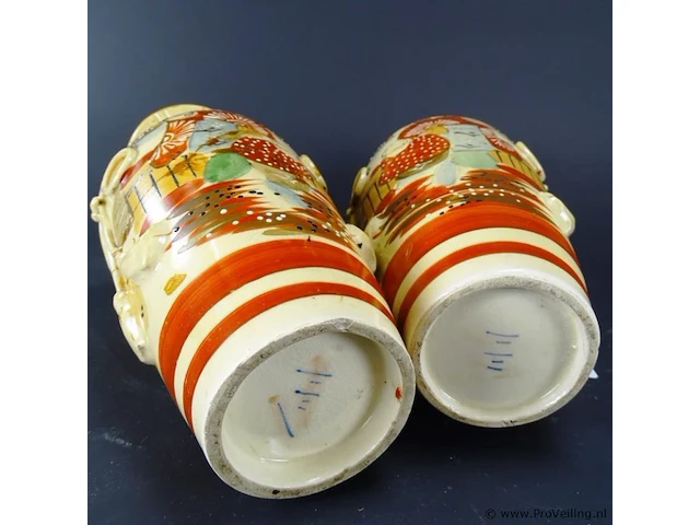 Paar satsuma vazen - afbeelding 5 van  5