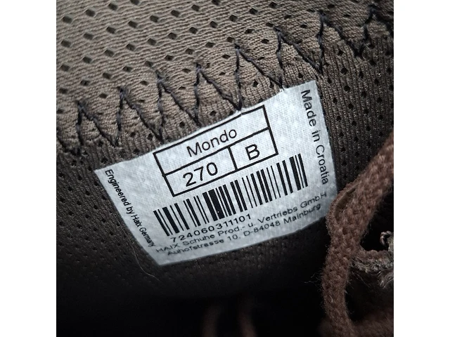 Paar schoenen, maat 270b, haix, mondo - afbeelding 2 van  11