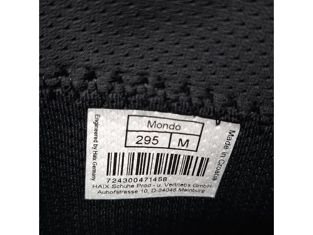 Paar schoenen, maat 295m, haix, mondo - afbeelding 8 van  8