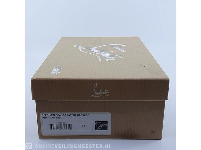Paar schoenen, maat 37 christian louboutin, decollete 554 100 patent degrade - afbeelding 8 van  8