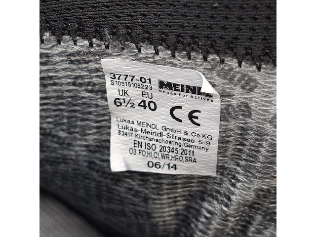 Paar schoenen, maat 40, meindl, 3777-01 - afbeelding 6 van  6