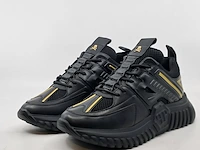 Paar schoenen, maat 41, philipp plein, runner sneakers supersonic, black/ licht goud - afbeelding 1 van  7