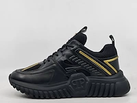 Paar schoenen, maat 41, philipp plein, runner sneakers supersonic, black/ licht goud - afbeelding 4 van  7