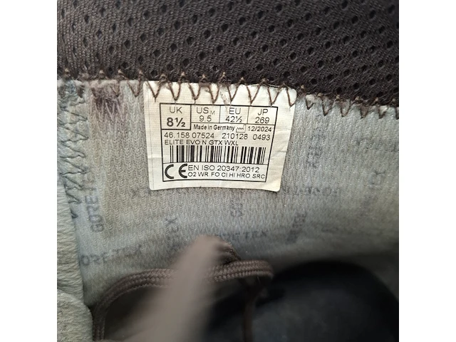 Paar schoenen, maat 42 1/2, lowa, elite evo n gtx wxl - afbeelding 10 van  10