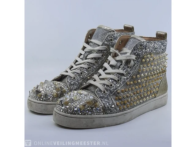 Paar schoenen, maat 43 christian louboutin, hightop - afbeelding 1 van  10