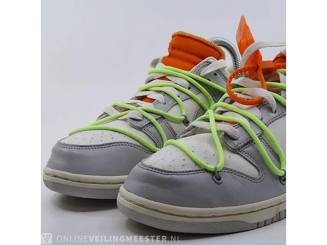 Paar schoenen, maat 43 nike, off white dunk low - afbeelding 5 van  12