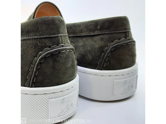 Paar schoenen, maat 45 christian louboutin, paqueboat flat veau velours - afbeelding 10 van  12