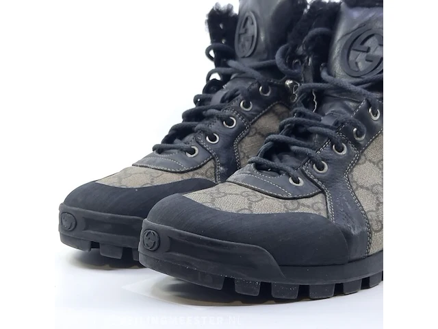 Paar schoenen, maat 9 gucci, nebraska guccissima boots 269999 - afbeelding 2 van  9