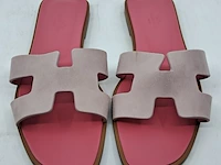 Paar slippers, maat 38, hermés - afbeelding 2 van  4