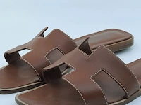 Paar slippers, maat 39 1/2 hermès, hc 021056z 21 03 - afbeelding 5 van  10