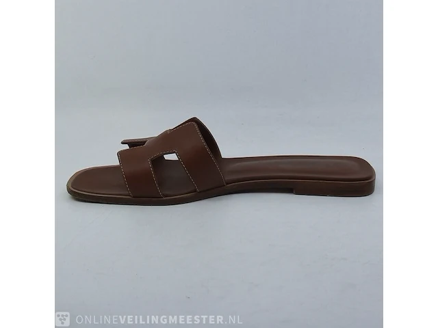 Paar slippers, maat 39 1/2 hermès, hc 021056z 21 03 - afbeelding 6 van  10