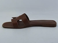 Paar slippers, maat 39 1/2 hermès, hc 021056z 21 03 - afbeelding 6 van  10
