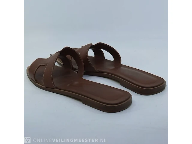 Paar slippers, maat 39 1/2 hermès, hc 021056z 21 03 - afbeelding 7 van  10
