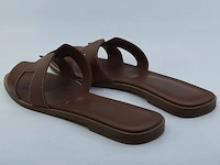 Paar slippers, maat 39 1/2 hermès, hc 021056z 21 03 - afbeelding 7 van  10