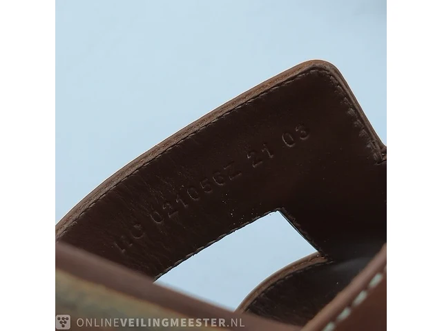 Paar slippers, maat 39 1/2 hermès, hc 021056z 21 03 - afbeelding 8 van  10