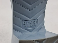 Paar slippers met hak, gucci, blauw - afbeelding 7 van  8