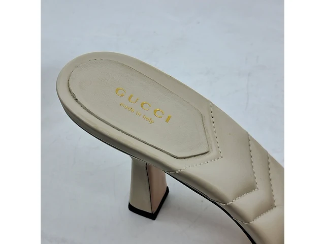 Paar slippers met hak, maat 39,5, gucci - afbeelding 7 van  9