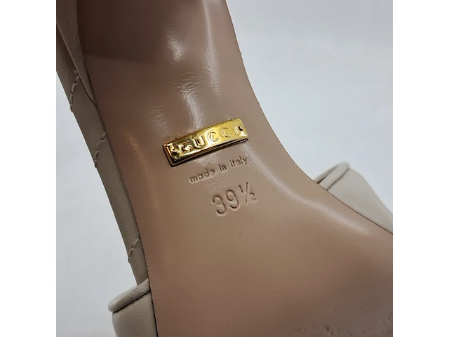 Paar slippers met hak, maat 39,5, gucci - afbeelding 9 van  9