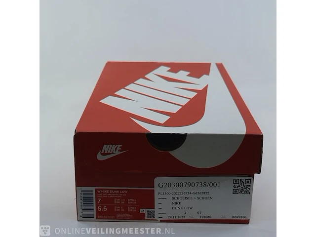 Paar sneakers, maat 38 nike, w dunk low - dd1503-600 - afbeelding 2 van  10