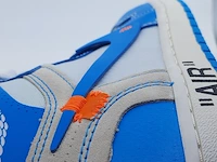 Paar sneakers, maat 40 1/2 nike, air jordan 1 x off white aq0818-148 - afbeelding 5 van  26