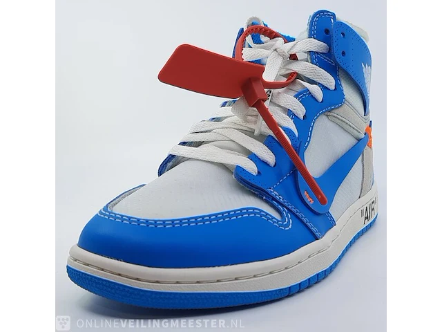 Paar sneakers, maat 40 1/2 nike, air jordan 1 x off white aq0818-148 - afbeelding 7 van  26